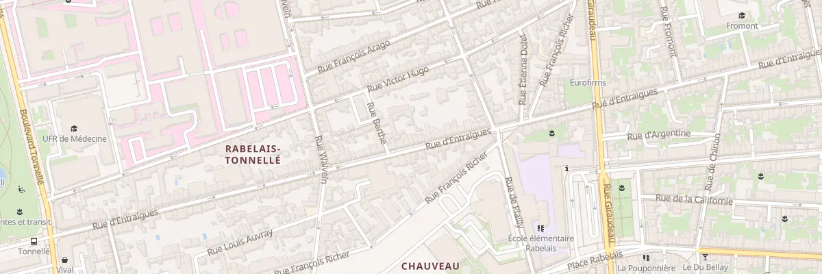 Plan du 247 Rue d’Entraigues à Tours
