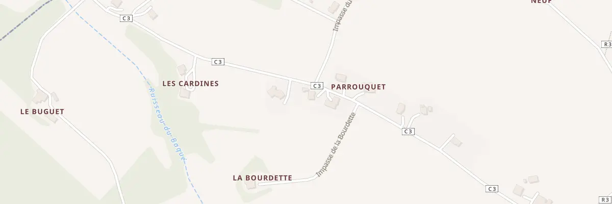Plan du 5051 Las Cardines à Lahitte