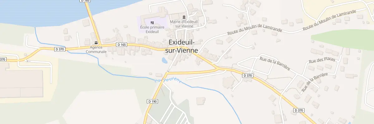 Plan du 2 Rte Marquis de Chetardie à Exideuil-sur-Vienne