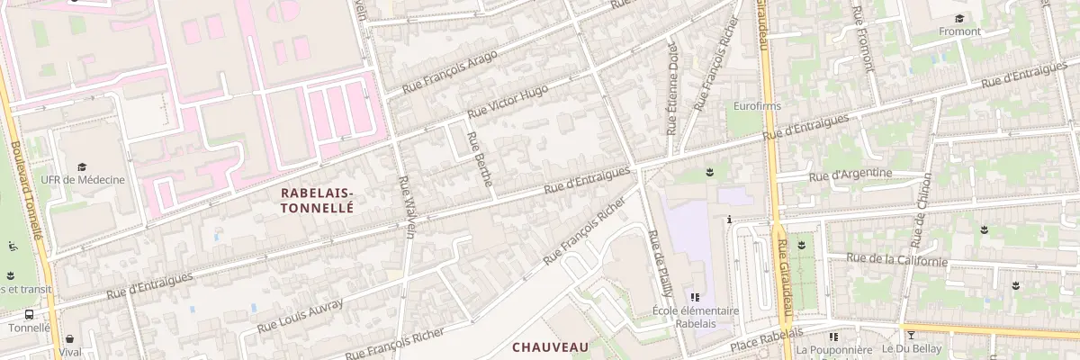 Plan du 243 Rue d’Entraigues à Tours
