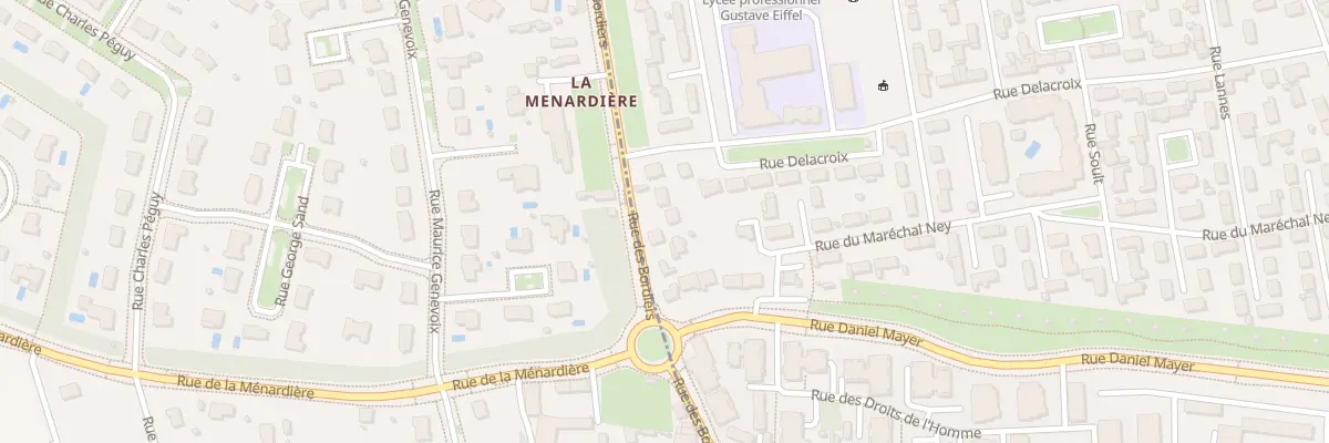 Plan du 183B Rue des Bordiers à Tours