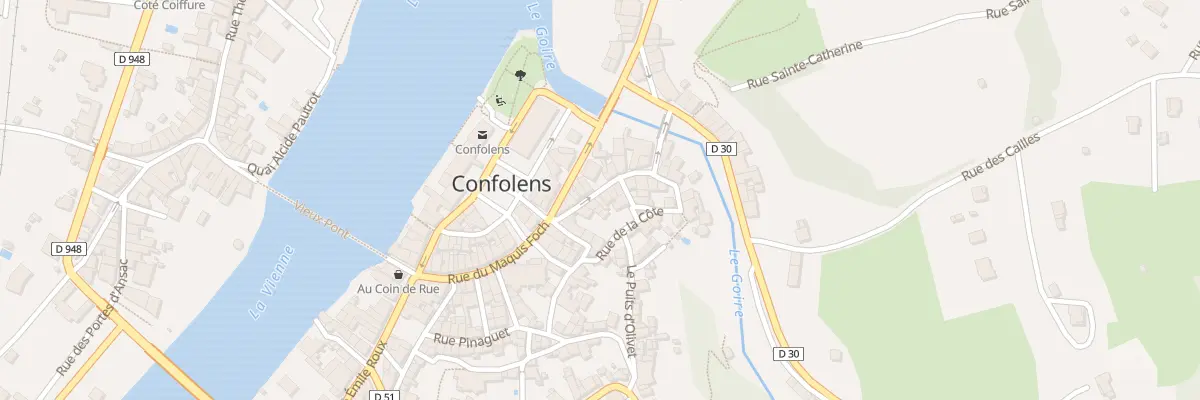 Plan du 10 Rue du Soleil à Confolens