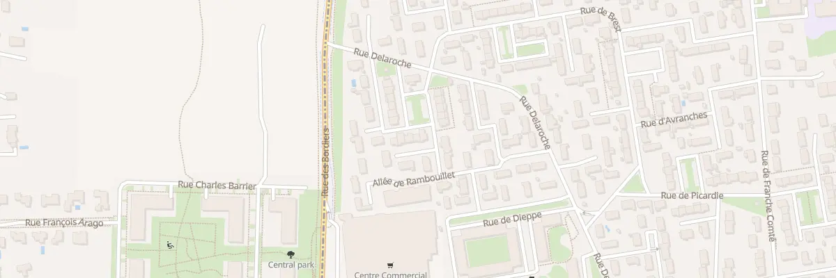 Plan du 3 All d’Évreux à Tours