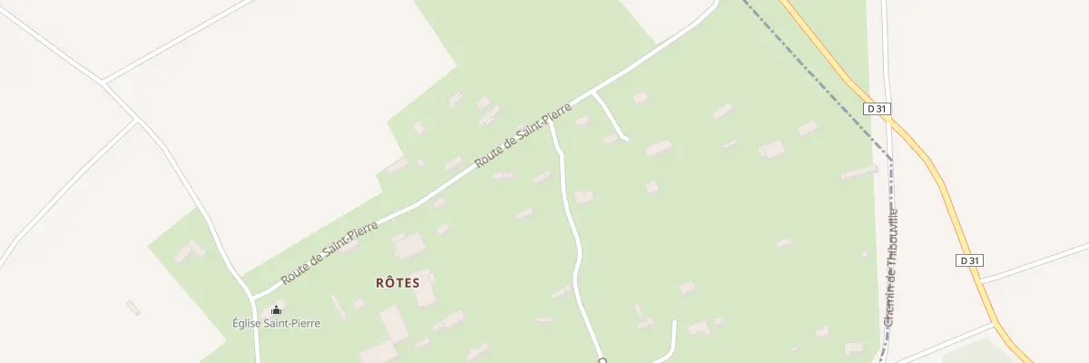 Plan du 6 Rte de Saint Pierre à Saint-Léger-de-Rôtes