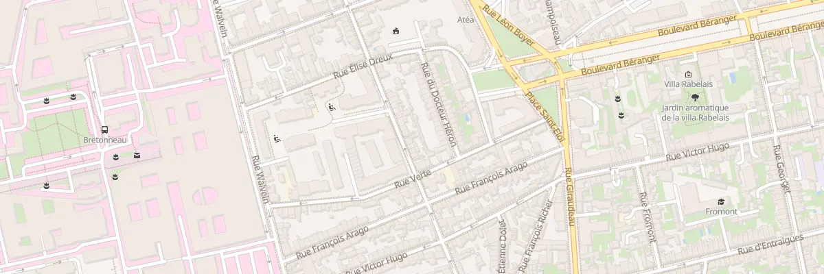 Plan du 128 Rue du Général Chanzy à Tours