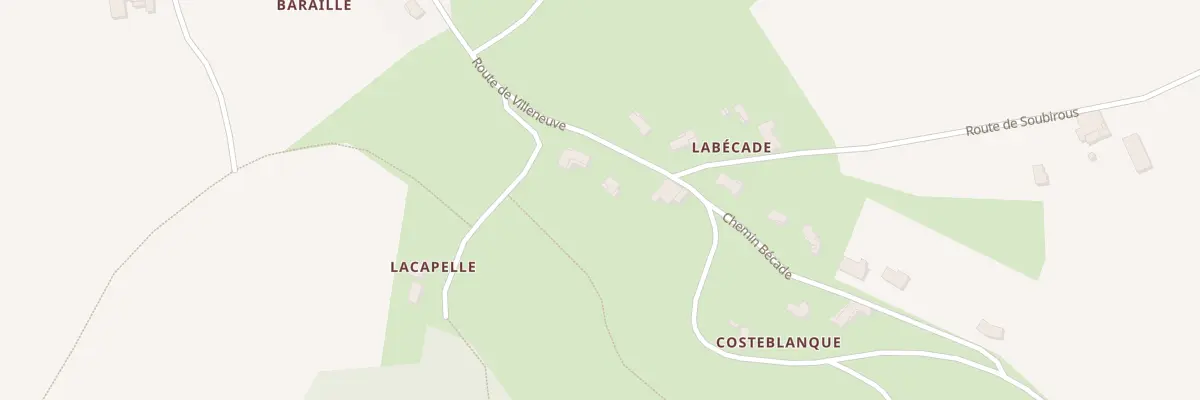 Plan du 280 Rte de Villeneuve à Lédat