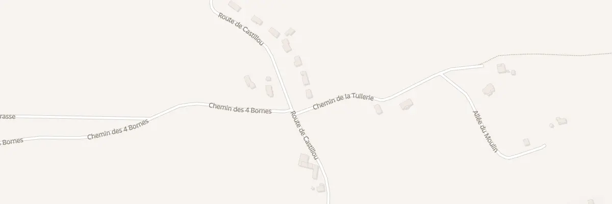 Plan du 1745 Rte de Castillou à La Croix-Blanche