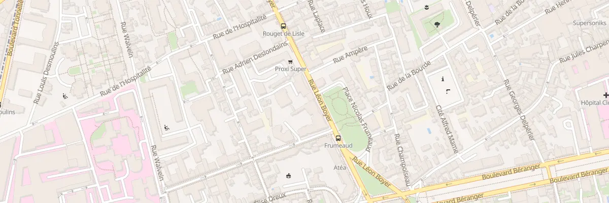 Plan du 45 Rue Léon Boyer à Tours