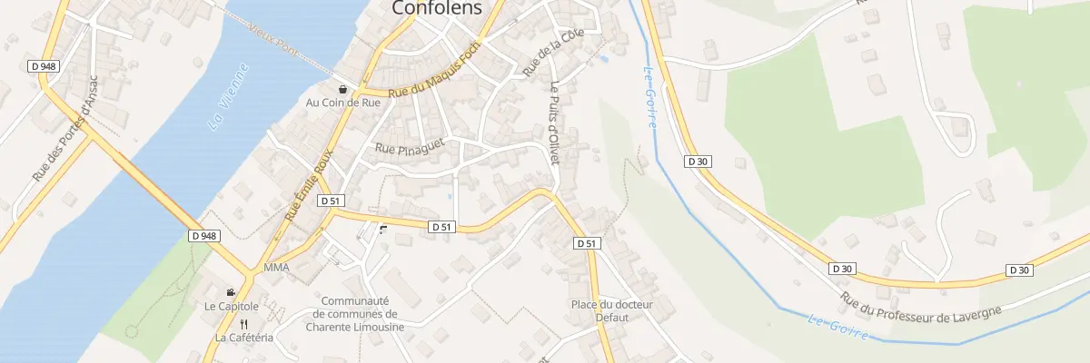 Plan du 23 Rue des Buttes à Confolens