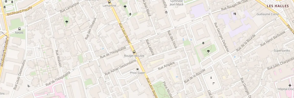 Plan du 3 Rue Laplace à Tours