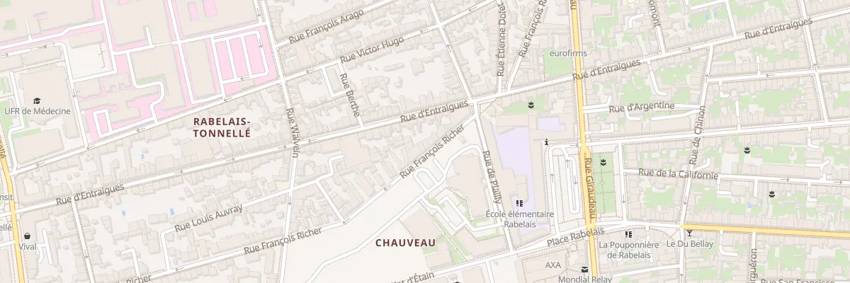 Plan du 45 Rue François Richer à Tours