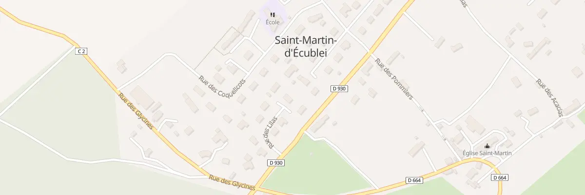 Plan du 44 Rue des Lilas à Saint-Martin-d’Écublei