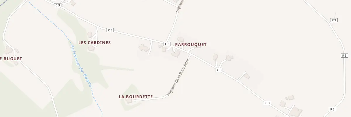 Plan du 5071 Las Cardines à Lahitte