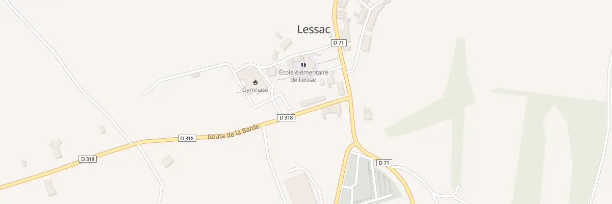 Plan du 8 Rue Ernest Champion à Lessac