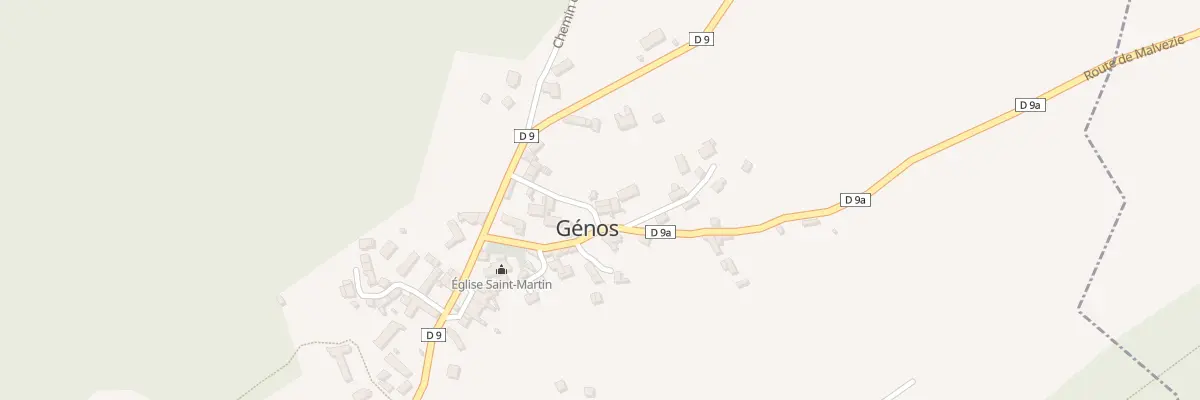 Plan du 9 Le Village à Génos