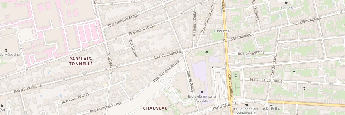 Plan du 240 Rue d’Entraigues à Tours