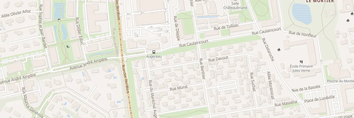 Plan du 25 Rue Davout à Tours