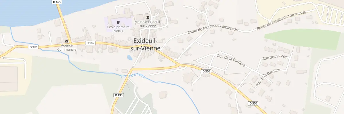 Plan du 7 Rte Marquis de Chetardie à Exideuil-sur-Vienne