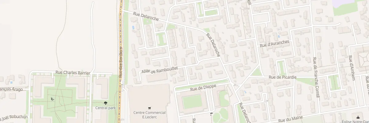 Plan du 5 All de Rambouillet à Tours