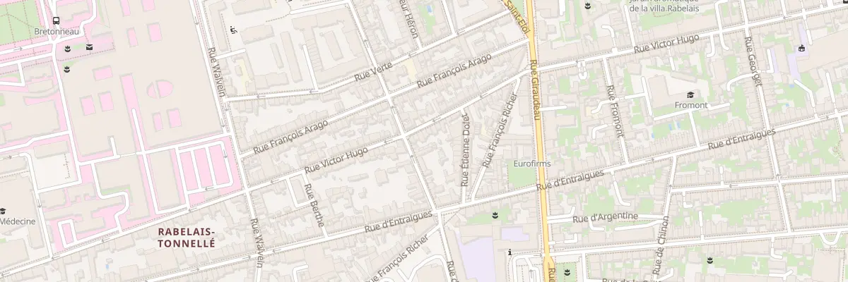 Plan du 236 Rue Victor Hugo à Tours