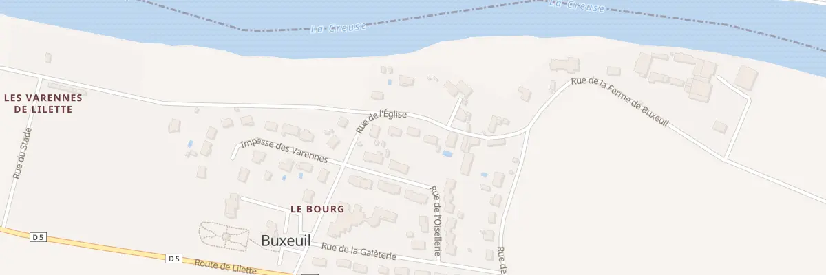 Plan du 8 Rue de l’Église à Buxeuil