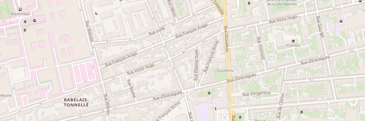 Plan du 232 Rue Victor Hugo à Tours