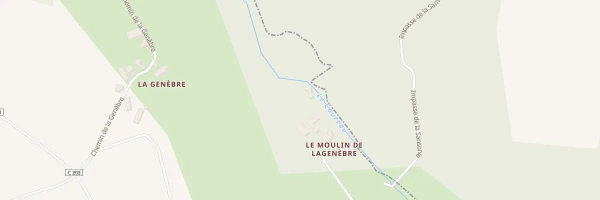 Plan du 101C Lagenebre à Faux-en-Périgord