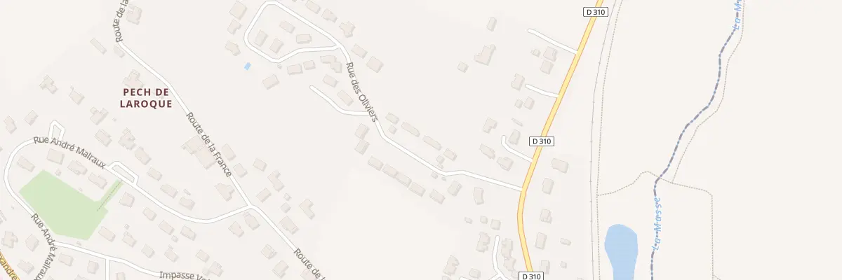 Plan du 26 Rue des Oliviers à Pont-du-Casse