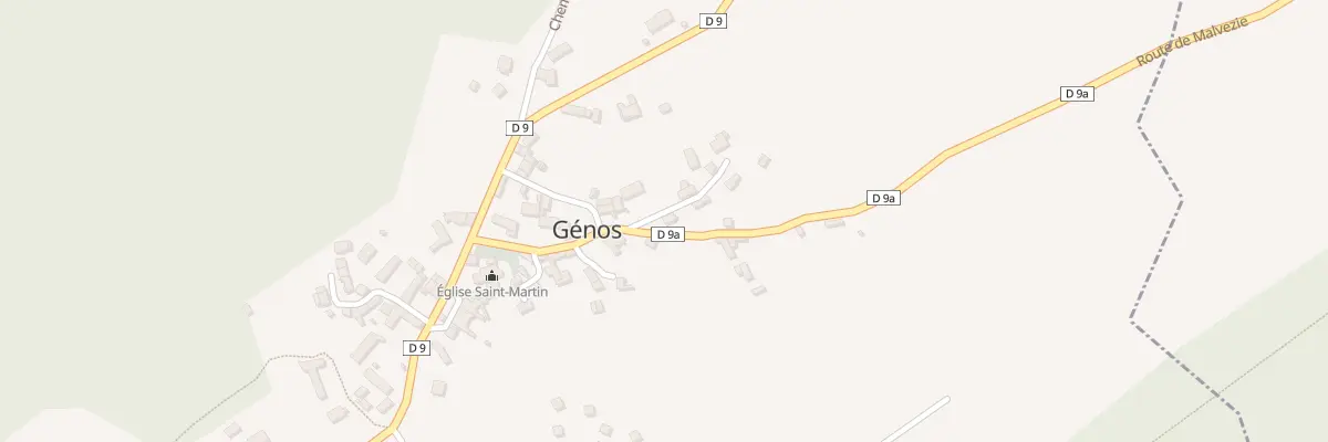 Plan du 14 Le Village à Génos