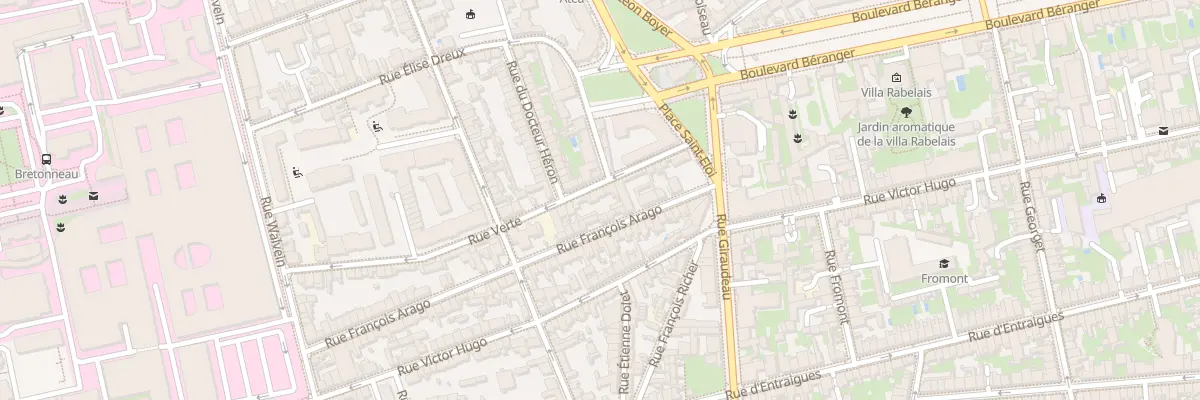 Plan du 22 Rue Verte à Tours