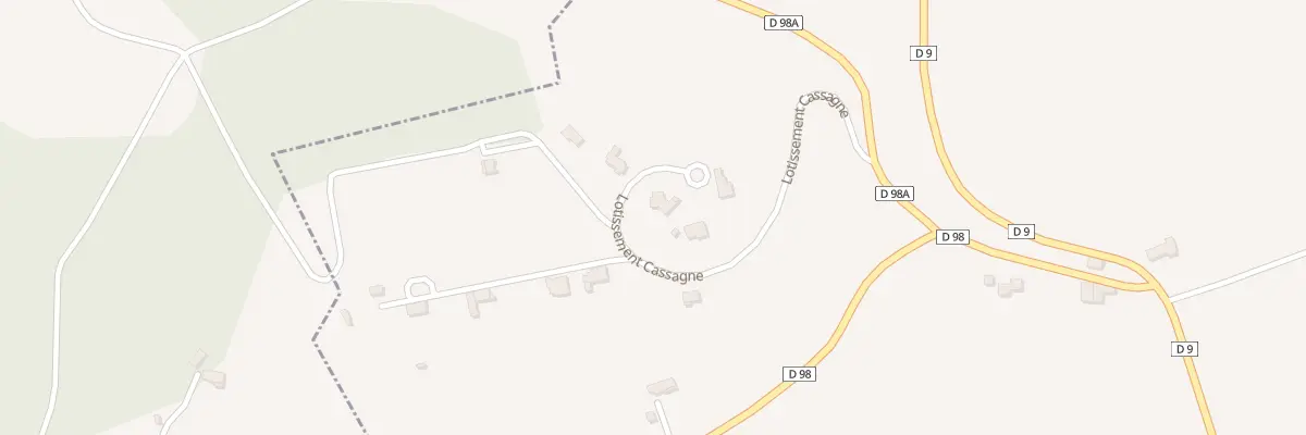 Plan du 104 Cassagne à Charlas