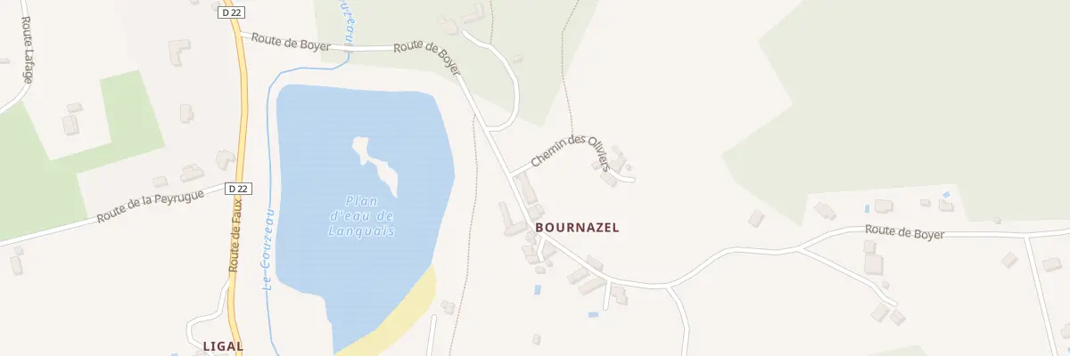 Plan du 333 Rte de Boyer à Lanquais