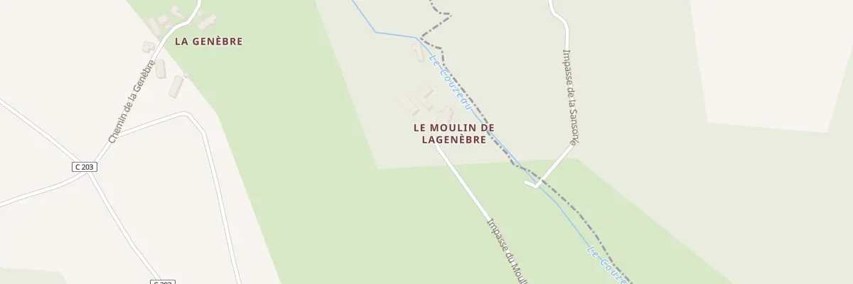 Plan du 104 Lagenebre à Faux-en-Périgord