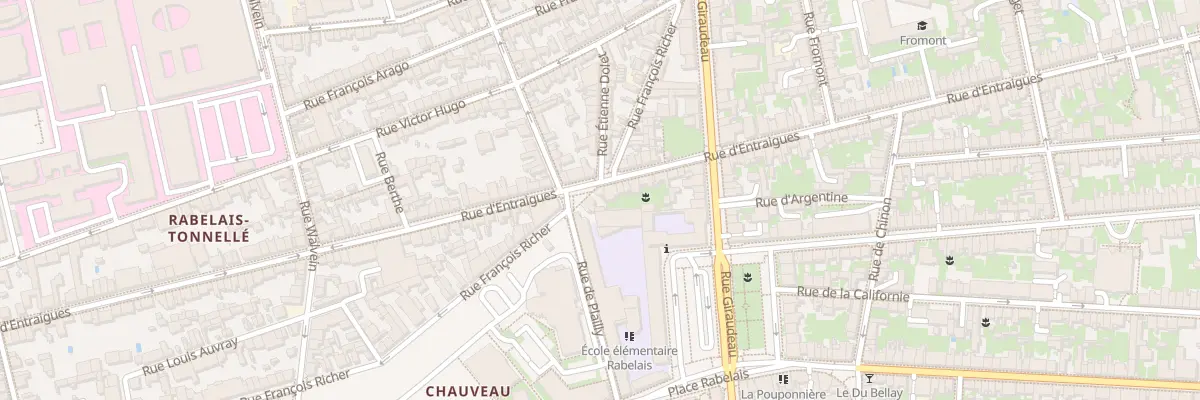 Plan du 234 Rue d’Entraigues à Tours