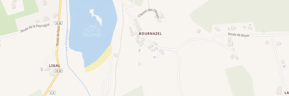 Plan du 420 Rte de Boyer à Lanquais