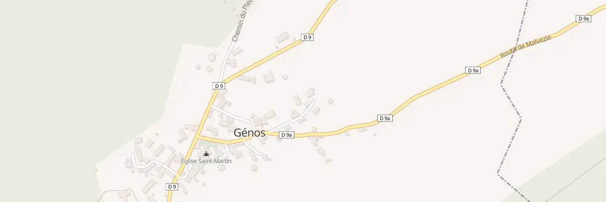 Plan du 11 Le Village à Génos