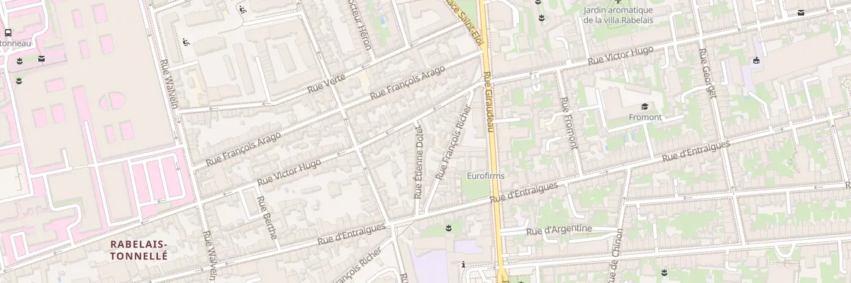 Plan du 4 Rue Étienne Dolet à Tours