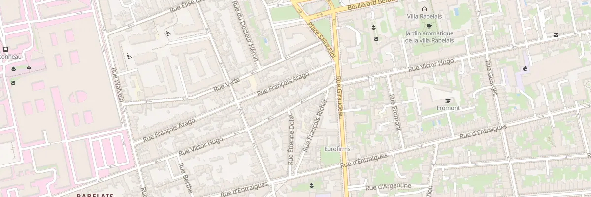 Plan du 217 Rue Victor Hugo à Tours