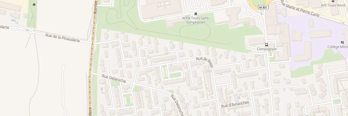 Plan du 27 Rue de Brest à Tours