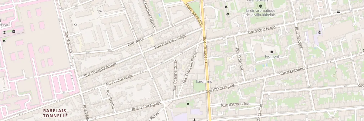 Plan du 214 Rue Victor Hugo à Tours
