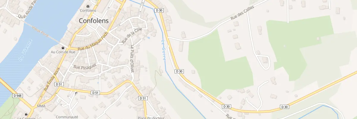 Plan du 4 Rue des Cailles à Confolens