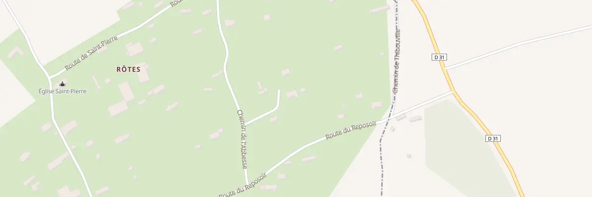 Plan du 2 Che de l’Abbesse à Saint-Léger-de-Rôtes