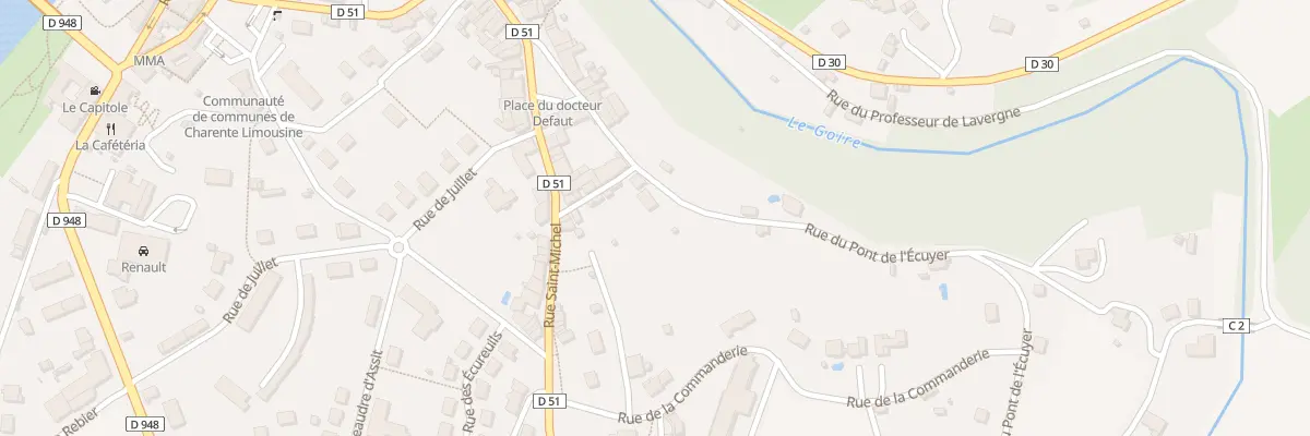 Plan du 4 Rue du Pont de l’Ecuyer à Confolens