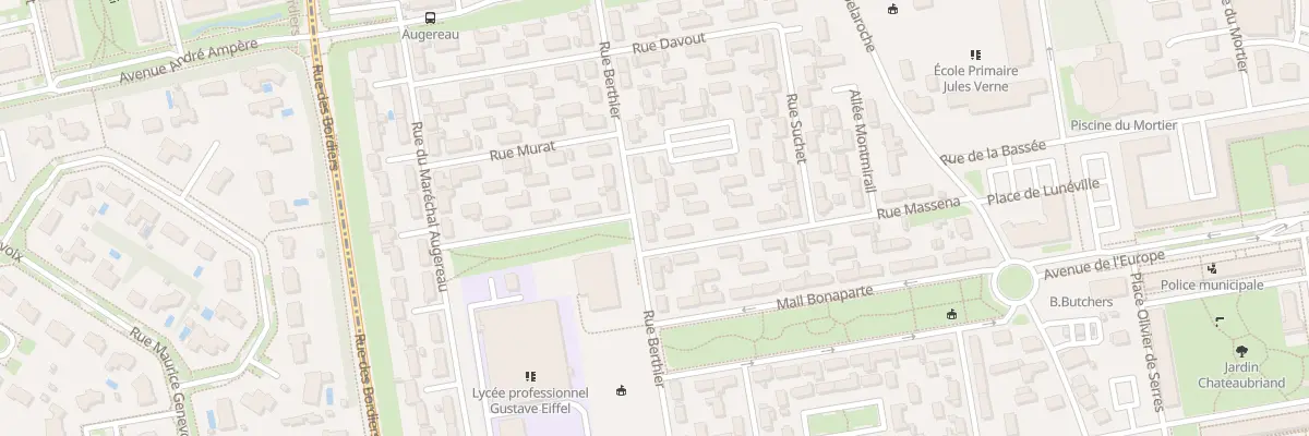 Plan du 27 Rue Berthier à Tours