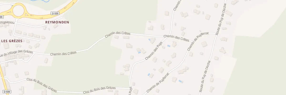 Plan du 685C Puy de l’Arche Est à Chancelade