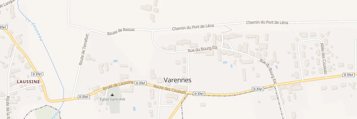 Plan du 78 Le Bourg Ouest à Varennes