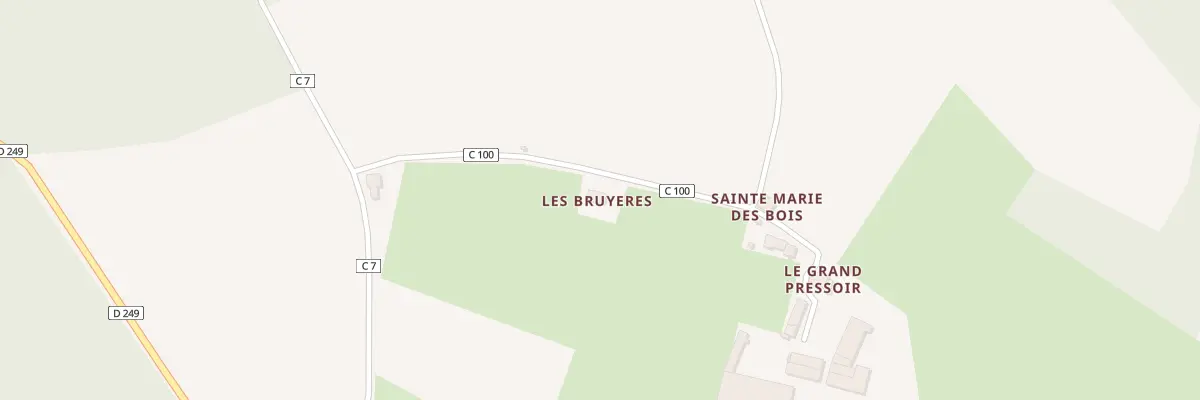 Plan du 6242 La Briere à Montaillé