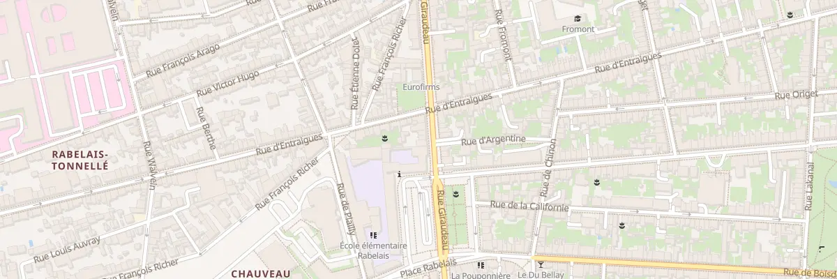 Plan du 65B Rue Giraudeau à Tours