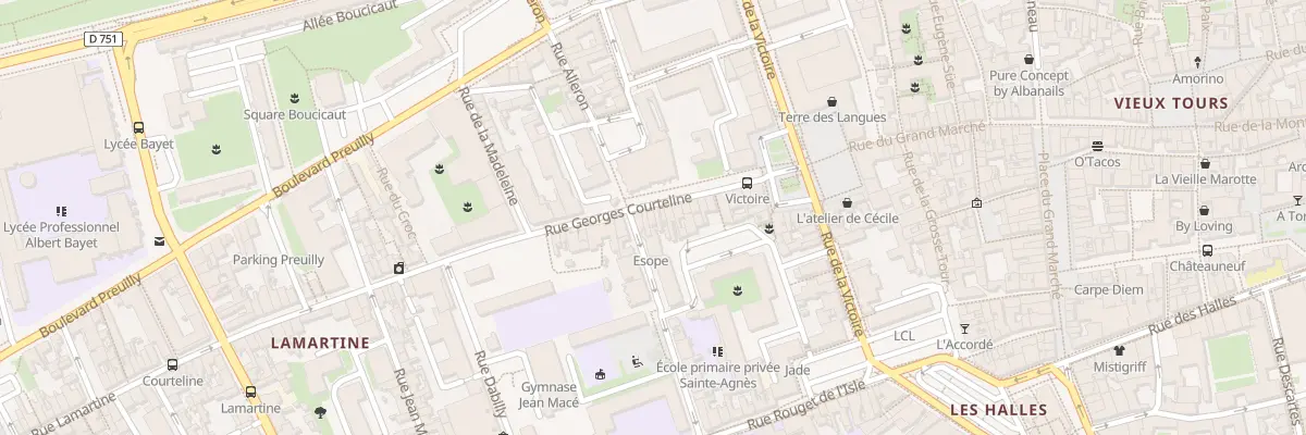 Plan du 34 Rue Georges Courteline à Tours