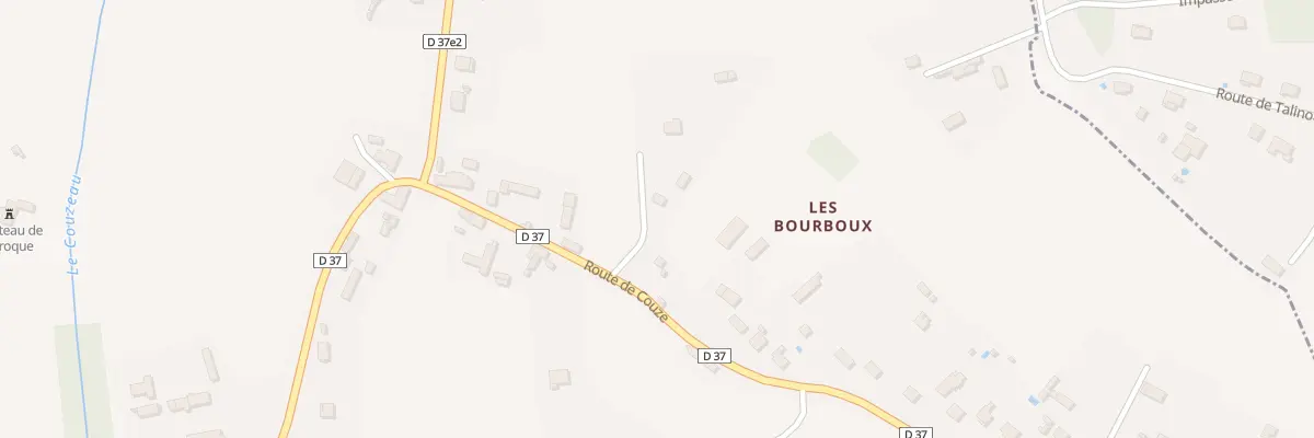 Plan du 36 All les Bourboux à Lanquais